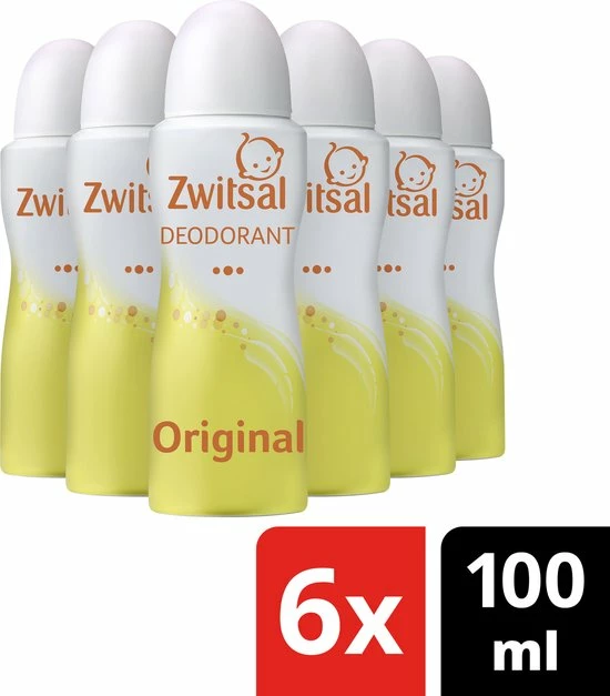 Promo ✔️ Zwitsal Original Deodorant - 6 X 100 Ml - Voordeelverpakking 🤩 3 Promo ✔️ Zwitsal Original Deodorant - 6 X 100 Ml - Voordeelverpakking 🤩