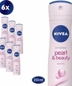 Korting 💯 NIVEA Pearl & Beauty Deodorant Spray - 6 X 150 Ml - Voordeelverpakking 👏 -L'Oréal Shop 550x632 1