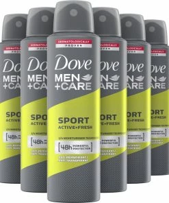 Begroting 👏 Dove Men+Care Men+Care Sport Active+Fresh Anti-Transpirant Deodorant Spray - 6 X 150 Ml - Voordeelverpakking ⭐
