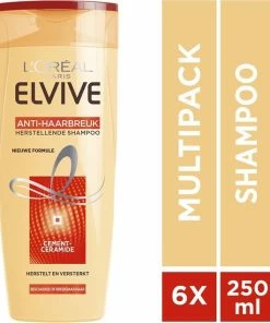 Kopen 😉 L’Oréal Paris Elvive Anti Haarbreuk Shampoo - 6x250 Ml - Voordeelverpakking 🔥 -L'Oréal Shop 550x635 1