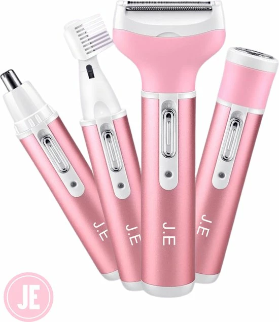 Kopen 👏 J.E® J.E Ladyshave Voor Vrouwen - Ontharings Trimmer - Haarverwijderaar - 4 In 1 ❤️ 3 Kopen 👏 J.E® J.E Ladyshave Voor Vrouwen - Ontharings Trimmer - Haarverwijderaar - 4 In 1 ❤️