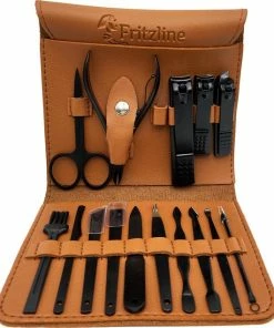 Goedkoopste ✨ Fritzline© Professionele Manicureset 16-delig - Nagelset Incl. Nagelvijl & Nagelknipper 🛒