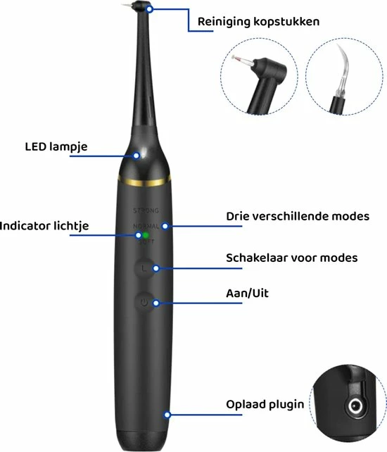 Nieuw π ExCorn Elektrische Tandsteen Verwijderaar - Elektrisch Tandplak Verwijderen - Inclusief Tandartssetje - Tanden Polijsten βοΈ 4 Nieuw π ExCorn Elektrische Tandsteen Verwijderaar - Elektrisch Tandplak Verwijderen - Inclusief Tandartssetje - Tanden Polijsten βοΈ - Afbeelding 2