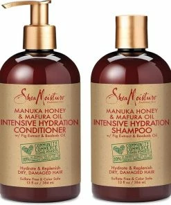 Coupon 🧨 Shea Moisture Manuka Honey & Mafura Oil - Shampoo & Conditioner - Set Of 2 - 768 Ml 🌟