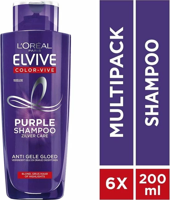 Goedkoop ❤️ L’Oréal Paris L'Oréal Paris Elvive Color Vive Purple Zilver Shampoo - 6 X 200 Ml - Voordeelverpakking 😍 16 Goedkoop ❤️ L’Oréal Paris L'Oréal Paris Elvive Color Vive Purple Zilver Shampoo - 6 X 200 Ml - Voordeelverpakking 😍 - Afbeelding 14