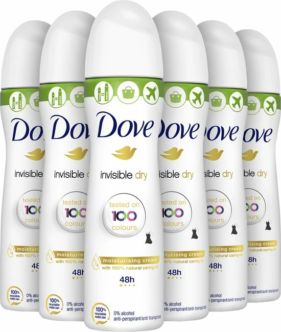 Nieuw π Dove Invisible Dry Anti-transpirant Deodorant - 6 X 75 Ml - Voordeelverpakking β¨ 3 Nieuw π Dove Invisible Dry Anti-transpirant Deodorant - 6 X 75 Ml - Voordeelverpakking β¨