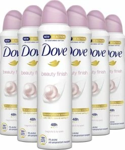 Korting 🎉 Dove Beauty Finish Anti-transpirant Deodorant - 6 X 150 Ml - Voordeelverpakking 🧨