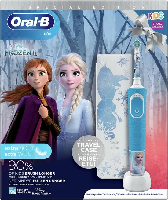 Promo π Oral B Oral-B Kids Frozen 2 - Elektrische Tandenborstel - Powered By Braun - 1 Handvat En 1 Opzetborstel π 12 Promo π Oral B Oral-B Kids Frozen 2 - Elektrische Tandenborstel - Powered By Braun - 1 Handvat En 1 Opzetborstel π - Afbeelding 10
