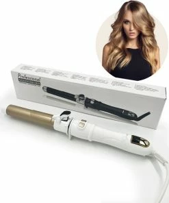 Beste Verkoop ⌛ Shasim Automatische Krultang - BLACK FRIDAY- Haarkruller - Wit/ Goud 😀