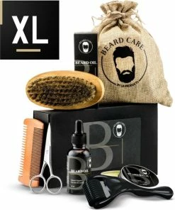 Coupon 😍 LB Products Baardverzorging Set + Baard / Derma Roller | Baardolie | BaardBalsem | Baardkam | Baardborstel ✨