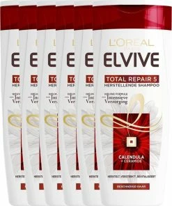 Goedkoopste 🎁 L’Oréal Paris Elvive Total Repair 5 Shampoo - 6x 250 Ml - Voordeelverpakking 🧨 -L'Oréal Shop 550x666 4
