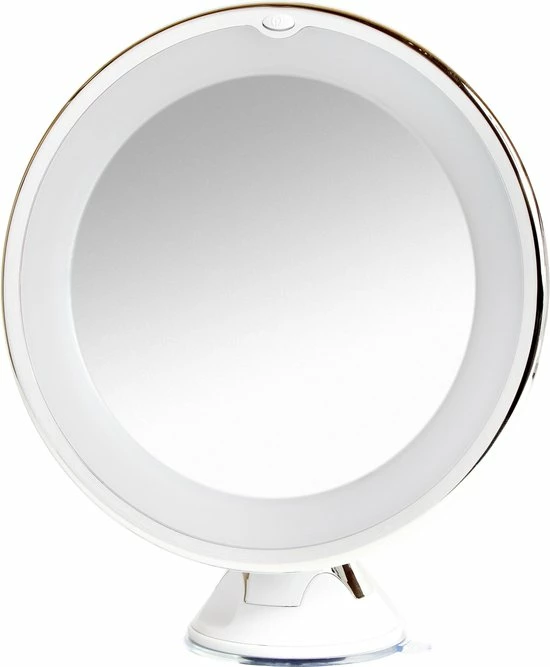 Uitgang ❤️ Sworks Vergroot Make Up En Scheer Spiegel Met LED Verlichting - 10x Vegroting En Natuurlijk Licht Voor Cosmetica/Scheren/Epileren - 360° Graden Verstelbare Zuignap En Wandbevestiging - Badkamer/Douche/Slaapkamer - Rond – Wit 😀 3 Uitgang ❤️ Sworks Vergroot Make Up En Scheer Spiegel Met LED Verlichting - 10x Vegroting En Natuurlijk Licht Voor Cosmetica/Scheren/Epileren - 360° Graden Verstelbare Zuignap En Wandbevestiging - Badkamer/Douche/Slaapkamer - Rond – Wit 😀