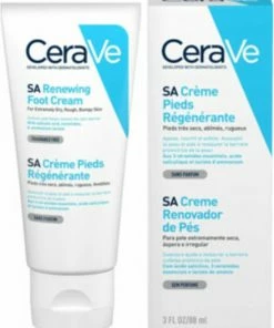 Kopen 💯 CeraVe - SA Renewing Foot Cream - Voetcrème - Droge En Ruwe Voeten - 88 Ml 🌟