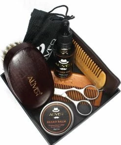Hete verkoop 🎁 Aliver Beardkit Aliver Baardverzorging Set Incl. Baardolie, Baardbalsem, Baardkam, Baardschaar, Baardborstel - Luxe Baardset / 100% Natuurlijk - Geschenkset Voor Mannen 😉 -L'Oréal Shop 550x679 4