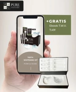 Coupon 🎁 Pure Luxure Teeth Whitening Kit - Zonder Peroxide - Met Handleiding En Ebook - Tandenbleekset - LED Tanden Bleken - Inclusief Whitening Strips - 100% Natuurlijk & Peroxidevrij - Black Friday 2022 💯 -L'Oréal Shop 550x687 5
