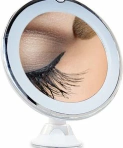Uitgang ❤️ Sworks Vergroot Make Up En Scheer Spiegel Met LED Verlichting - 10x Vegroting En Natuurlijk Licht Voor Cosmetica/Scheren/Epileren - 360° Graden Verstelbare Zuignap En Wandbevestiging - Badkamer/Douche/Slaapkamer - Rond – Wit 😀 14 Uitgang ❤️ Sworks Vergroot Make Up En Scheer Spiegel Met LED Verlichting - 10x Vegroting En Natuurlijk Licht Voor Cosmetica/Scheren/Epileren - 360° Graden Verstelbare Zuignap En Wandbevestiging - Badkamer/Douche/Slaapkamer - Rond – Wit 😀 -L'Oréal Shop 550x696