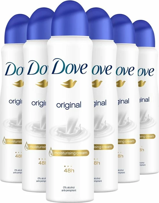 Beste Pirce π Dove Original Anti-transpirant Spray Vrouw - 6 X 150 Ml - Voordeelverpakking π― 3 Beste Pirce π Dove Original Anti-transpirant Spray Vrouw - 6 X 150 Ml - Voordeelverpakking π―
