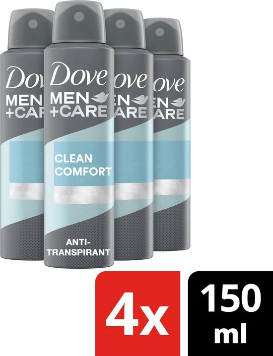 Top 10 π Dove Men+Care Clean Comfort Deodorant Spray - 4x 150ml - Voordeelverpakking π 4 Top 10 π Dove Men+Care Clean Comfort Deodorant Spray - 4x 150ml - Voordeelverpakking π - Afbeelding 2
