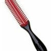 Uitgang ⭐ Denman Classic Styling Originals Brush D14 Klein 5 Rij (Zwart-Rood-Wit) 1 Stuk ⭐