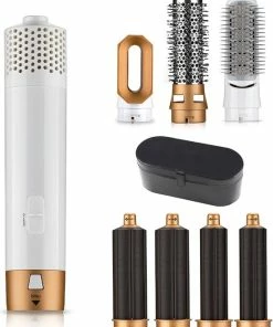 Gloednieuw 👍 Wenyi Airwrap Krultang 7 In 1 - Hairwrap En Airstyler - Fohn Borstel - Met Lederen Opbergbox ❤️