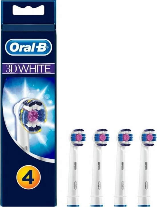 Gloednieuw 𧨠Oral B Oral-B 3D White - Opzetborstels - 4 Stuks π 3 Gloednieuw 𧨠Oral B Oral-B 3D White - Opzetborstels - 4 Stuks π