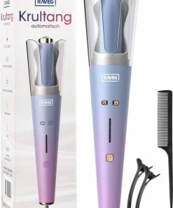 Promo 🎉 Automatische Krultang Keramische Haarkruller Hair Curler – Meerdere Kleuren – Blauw/Roze - RAVEG 🔔