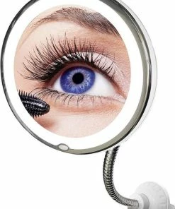 Hete verkoop ❤️ My Flexible Mirror - 10x Vergrotende Make-up Spiegel Met Zuignap En LED 🎉
