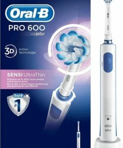 Begroting 🎉 Oral B Oral-B PRO Pro 600 - Sensi-Clean - Elektrische Tandenborstel - Wit 🛒