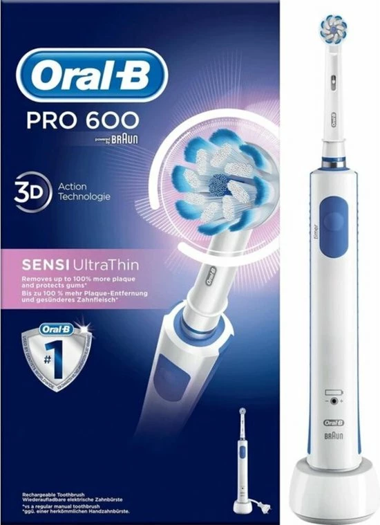 Begroting π Oral B Oral-B PRO Pro 600 - Sensi-Clean - Elektrische Tandenborstel - Wit π 3 Begroting π Oral B Oral-B PRO Pro 600 - Sensi-Clean - Elektrische Tandenborstel - Wit π