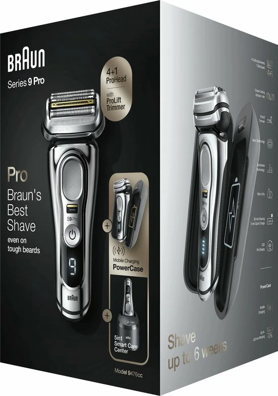 Hete verkoop π Braun Series 9 Pro 9476cc - Elektrisch Scheerapparaat Mannen - Wet & Dry - Met SmartCare Center - PowerCase π 17 Hete verkoop π Braun Series 9 Pro 9476cc - Elektrisch Scheerapparaat Mannen - Wet & Dry - Met SmartCare Center - PowerCase π - Afbeelding 15