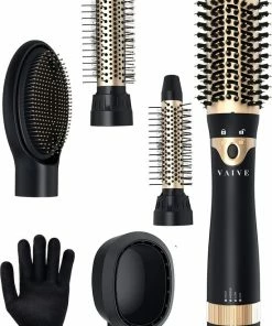 Kopen 🌟 VAIVE Fohnborstel Met 5 Opzetstukken - Fohn En Krulborstel - Krulborstel/Fohnborstel - Ronde Borstel - Stijlborstel ✔️