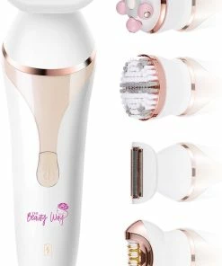 Top 10 😍 TheBeautyWay 4 In 1 Ladyshave – Draadloos - Nat & Droog - Massage, Reinig & Epileer - Scheerapparaat Vrouw ⭐