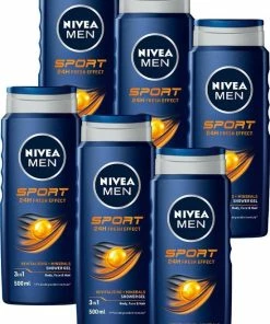 Beste Pirce 😉 NIVEA MEN Sport - 6 X 500 Ml - Voordeelverpakking - Douchegel 🥰